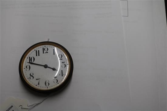 An M M & Co Goliath pocket watch and a travelling clock movement (lacking case).